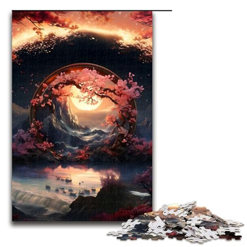 Fantasy-Landschafts-Puzzleteile für Erwachsene Puzzles Geburtstagsgeschenkidee anspruchsvolles Denkspiel 1000 Teile (75 x 50 cm) von DEEPPAPEU