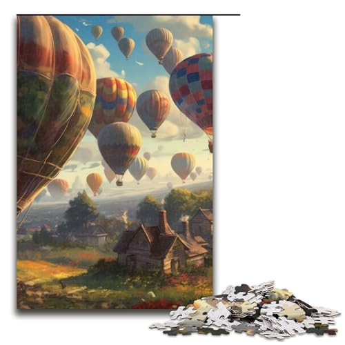 Heißluftballons-Puzzleteile Muttertag Geburtstage Weihnachten 1000 Teile (75 x 50 cm) von DEEPPAPEU