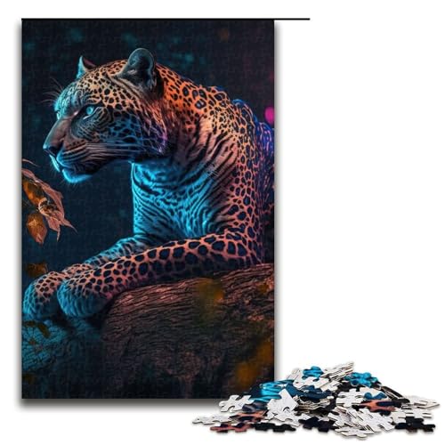 Jaguar-Tier-Puzzleteile für Erwachsene Puzzles Geburtstagsgeschenkidee anspruchsvolles Denkspiel 1000 Teile (75 x 50 cm) von DEEPPAPEU