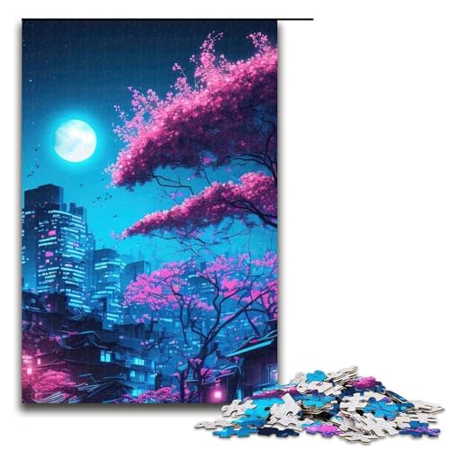 Neonlandschaft () Teile Puzzle Geschenke Puzzles Perfekt für Teenager und Sammler Ideale Heimdekoration und Reisegeschenk 1000 PCS (75x50cm) von DEEPPAPEU