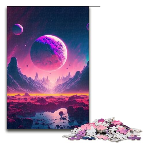Puzzle-Geschenke „Stellar Cosmos Scapes“ – Herausforderndes Denkspiel für Teenager Spaß am Familienspielabend 1000 Teile (75 x 50 cm) von DEEPPAPEU