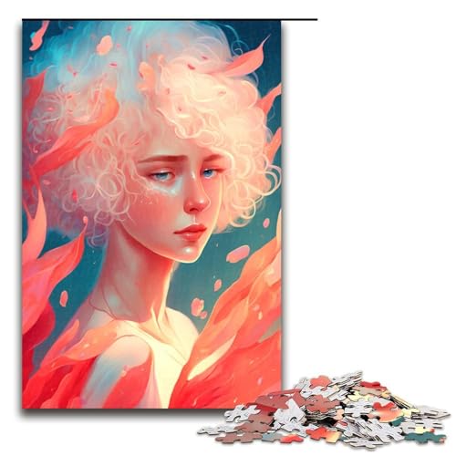 Puzzle für Erwachsene 1000 Teile Beauty Girl Holzpuzzle Denksportspiel für Teenager 75 x 50 cm von DEEPPAPEU