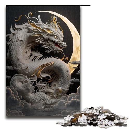Puzzle für Erwachsene 1000 Teile Brave Dragon Holzpuzzle Denkspiel für Teenager 75 x 50 cm Puzzle für Erwachsene 1000 Teile Brave Dragon Holzpuzzle Denkspiel für Teenager 75 x 50 cm von DEEPPAPEU