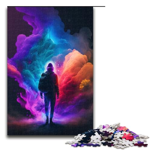 Puzzle für Erwachsene 1000 Teile Bunte Träume Holzpuzzle Denkspiel für Teenager 1000 Teile (75 x 50 cm) von DEEPPAPEU