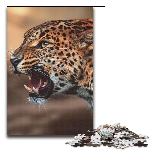Puzzle für Erwachsene 1000 Teile Ceylon-Leopard Holzpuzzle Denksportspiel für Teenager 75 x 50 cm von DEEPPAPEU