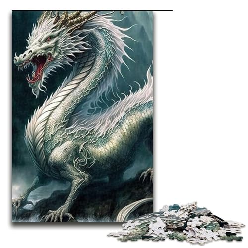Puzzle für Erwachsene 1000 Teile Eisdrache Holzpuzzle Denksportspiel für Teenager 75 x 50 cm Puzzle für Erwachsene 1000 Teile Eisdrache Holzpuzzle Denksportspiel für Teenager 75 x 50 cm von DEEPPAPEU