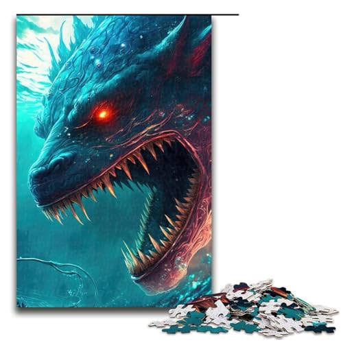 Puzzle für Erwachsene 1000 Teile Seeungeheuer Holzpuzzle Denksportspiel für Teenager 75 x 50 cm Puzzle für Erwachsene 1000 Teile Seeungeheuer Holzpuzzle Denksportspiel für Teenager 75 x 50 cm von DEEPPAPEU
