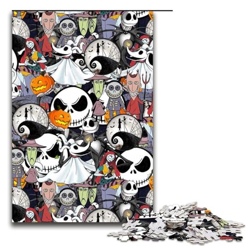 Puzzle für Erwachsene Cartoon-Monster Holzpuzzle Denksportspiel für Teenager 1000 Teile (75 x 50 cm) von DEEPPAPEU