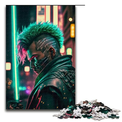 Puzzle für Erwachsene Cyborg-Puzzle aus Holz Denkspiel für Teenager 1000 Teile (75 x 50 cm) von DEEPPAPEU