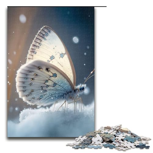 Puzzle für Erwachsene Schmetterling Holzpuzzle für Erwachsene anspruchsvolles Denkspiel für Teenager Spaß für den Familienspielabend 1000 Teile (75 x 50 cm) von DEEPPAPEU