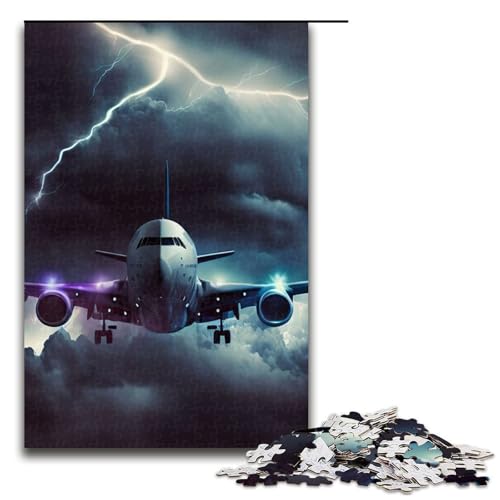 Puzzle für Erwachsene Teile Feuer Flugzeuge Holzpuzzle Gehirn-Herausforderung Geschenk pädagogische Aktivität für Teenager 1000 Teile (75 x 50 cm) von DEEPPAPEU