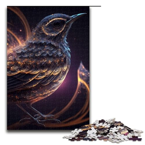 Puzzle für Erwachsene Tier-Spatz Holzpuzzle Denksportspiel für Teenager 1000 Teile (75 x 50 cm) von DEEPPAPEU