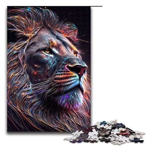 Puzzle für Erwachsene Tiere Holzpuzzle für Erwachsene anspruchsvolles Denkspiel für Teenager Spaß für den Familienspielabend 1000 Teile (75 x 50 cm) von DEEPPAPEU