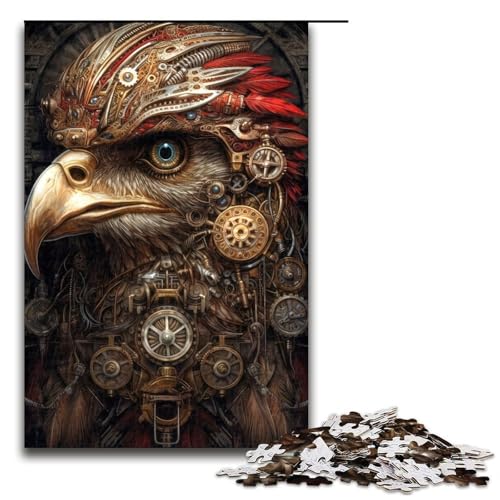 Puzzle für Erwachsene biomechanischer Adler Holzpuzzle für Erwachsene anspruchsvolles Denkspiel für Teenager Spaß für den Familienspielabend 1000 Teile (75 x 50 cm) von DEEPPAPEU