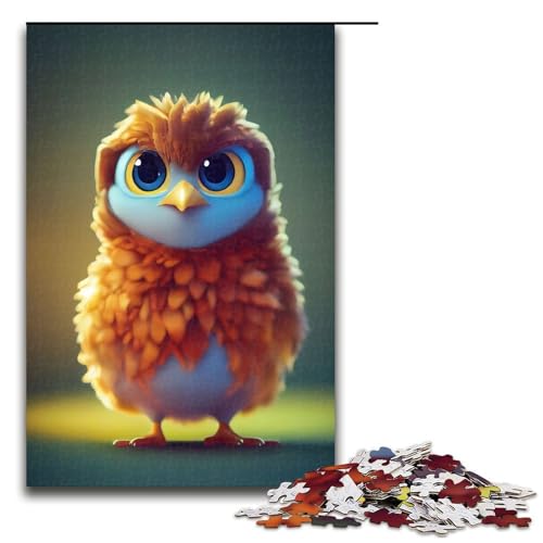 Puzzle für Erwachsene entzückendes Huhn Holzpuzzle Denkspiel für Teenager 1000 Teile (75 x 50 cm) von DEEPPAPEU