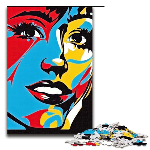 Puzzles für Erwachsene mit mutig lächelnden Kunstwerken ideal für Familienspaß Entspannung 1000 Teile (75 x 50 cm) von DEEPPAPEU