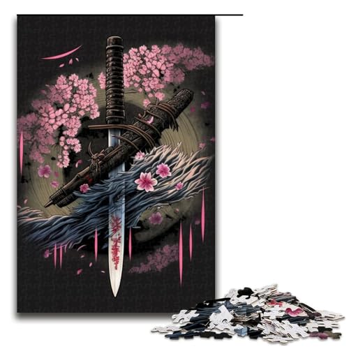 Puzzleteil „Ancient Blade“ schwierige Puzzles für Erwachsene für Teenager und Familien perfekte DIY-Dekoration und knifflige Herausforderung 1000 Teile (75 x 50 cm) von DEEPPAPEU