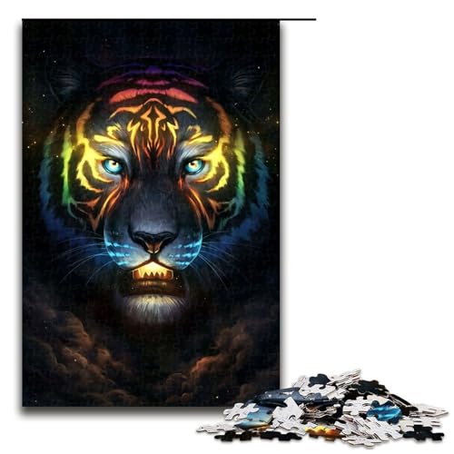 Puzzleteile „Colour Soul – Entspannende Unterhaltung Heimdekoration – 1000 Teile (75 x 50 cm) von DEEPPAPEU