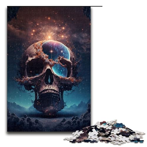Puzzleteile „Kosmischer Friedhof Holzpuzzle für Erwachsene anspruchsvolles Denkspiel für Teenager Spaß für den Familienspielabend 1000 Teile (75 x 50 cm) von DEEPPAPEU