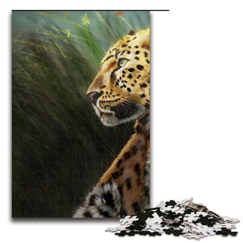 Puzzleteile „Ruhe vor der Jagd“ entspannende Unterhaltung Heimdekoration 1000 Teile (75 x 50 cm) von DEEPPAPEU