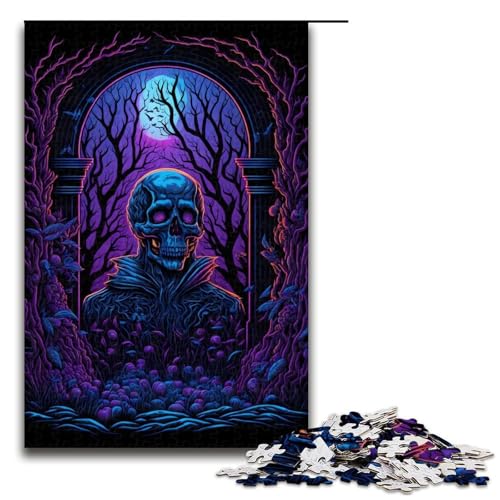 Puzzleteile „Stirb in Frieden Holzpuzzle für Erwachsene anspruchsvolles Denkspiel für Teenager Spaß für den Familienspielabend 1000 Teile (75 x 50 cm) von DEEPPAPEU