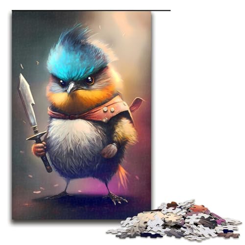 Puzzleteile „Wut des Vogelbabys“ Holzpuzzle für Erwachsene anspruchsvolles Denkspiel für Teenager Spaß für den Familienspielabend 1000 Teile (75 x 50 cm) von DEEPPAPEU