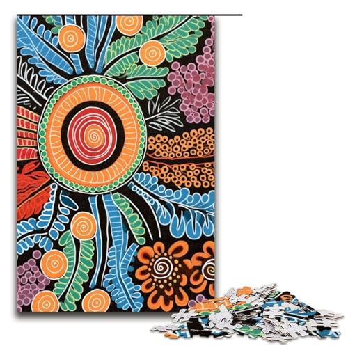 Puzzleteile Jigsaw Dotting Delight anspruchsvolle Puzzles Denksportaufgabe interaktives Familienspiel geeignet für Kinder ab 10 Jahren (75 x 50 cm) von DEEPPAPEU