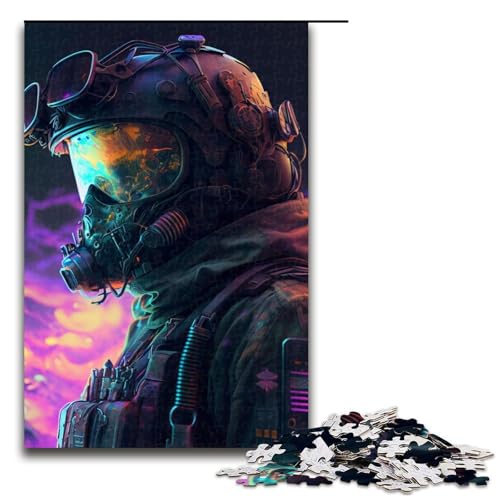 Puzzleteile Luftwaffenpiloten-Puzzle für Erwachsene hirnforderndes DIY-Dekorationsspiel interaktives Familienspielzeug 1000 Teile (75 x 50 cm) von DEEPPAPEU