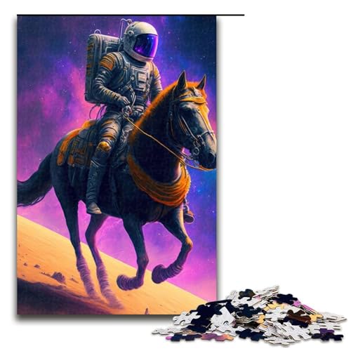 Puzzleteile Puzzle „Der Astronaut“ entspannende Unterhaltung Heimdekoration 1000 Teile (75 x 50 cm) von DEEPPAPEU
