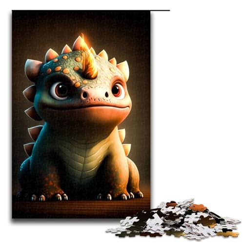 Puzzleteile Puzzle mit Babydrachen entspannende Unterhaltung Heimdekoration 1000 Teile (75 x 50 cm) von DEEPPAPEU