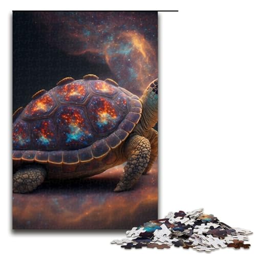 Puzzleteile Schildkröten-Puzzle für Erwachsene perfekt für Heimdekoration Geburtstage Feiertage und Geschenke 1000 Teile (75 x 50 cm) von DEEPPAPEU