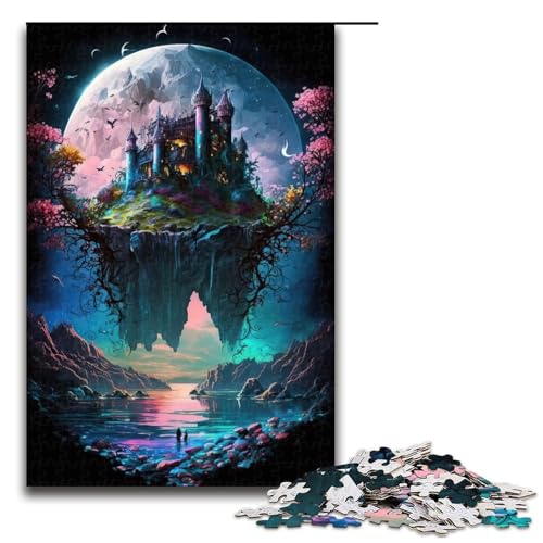Puzzleteile Schloss-Puzzle entspannende Unterhaltung Heimdekoration 1000 Teile (75 x 50 cm) von DEEPPAPEU