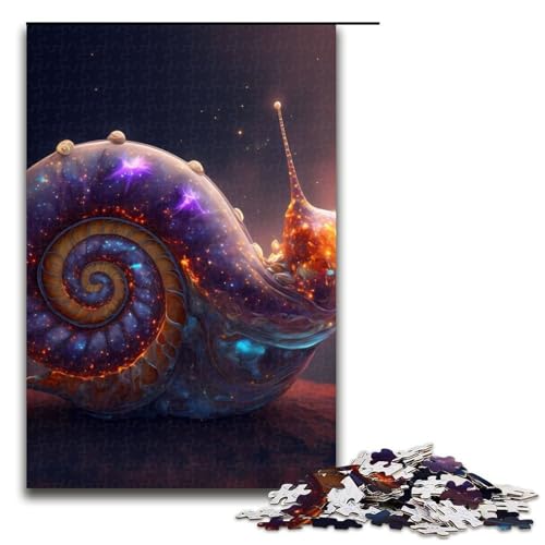 Puzzleteile Schnecke Holzpuzzle für Erwachsene anspruchsvolles Denkspiel für Teenager Spaß für den Familienspielabend 1000 Teile (75 x 50 cm) von DEEPPAPEU