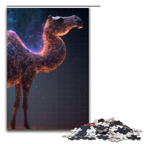 Puzzleteile Tier-Kamel anspruchsvolle Puzzles Denksportaufgabe interaktives Familienspiel geeignet für Kinder ab 10 Jahren (75 x 50 cm) von DEEPPAPEU