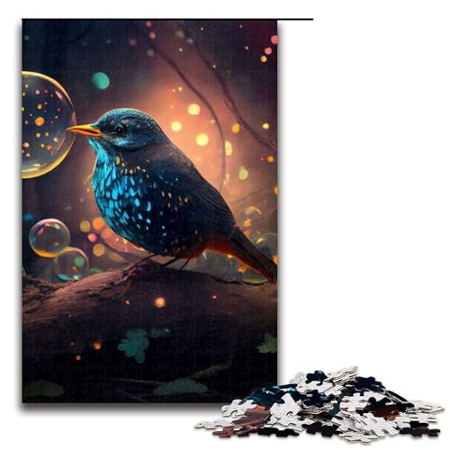 Puzzleteile Tier-Spatz anspruchsvolle Puzzles Denkspiel interaktives Familienspiel geeignet für Kinder ab 10 Jahren (75 x 50 cm) von DEEPPAPEU