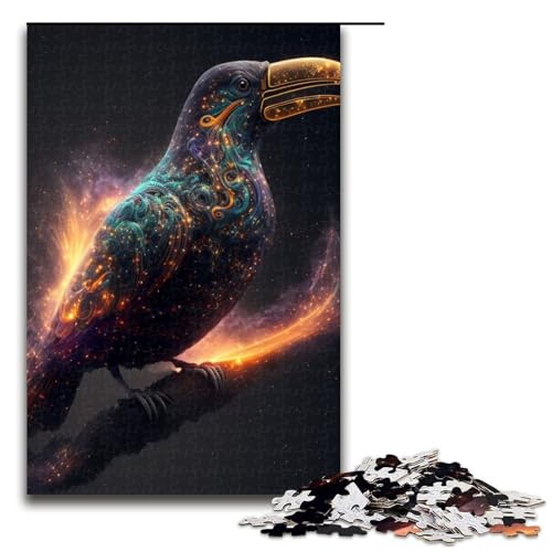 Puzzleteile Tukan anspruchsvolle Puzzles Denkspiel interaktives Familienspiel geeignet für Kinder ab 10 Jahren 1000 Teile (75 x 50 cm) von DEEPPAPEU
