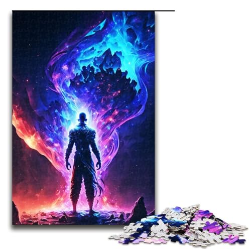 Puzzleteile buntes magisches anspruchsvolles Puzzle Denkspiel interaktives Familienspiel geeignet für Kinder ab 10 Jahren (75 x 50 cm) von DEEPPAPEU