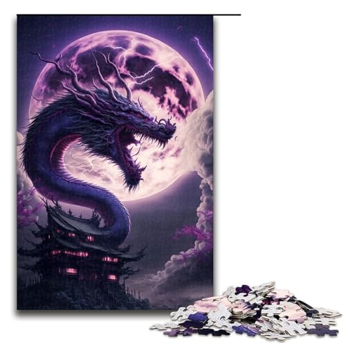 Puzzleteile für Erwachsene „Brave Dragon schwierige Puzzles für Erwachsene Lernspielzeug für Teenager Heimbüro-Dekor 1000 Teile (75 x 50 cm) von DEEPPAPEU