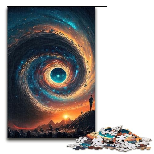 Puzzleteile für Erwachsene „Psychonaut auf dem Berg“ anspruchsvolle Puzzles Heimaktivität für Feiertage Geburtstage und Familienspieleabende 1000 Teile (75 x 50 cm) von DEEPPAPEU