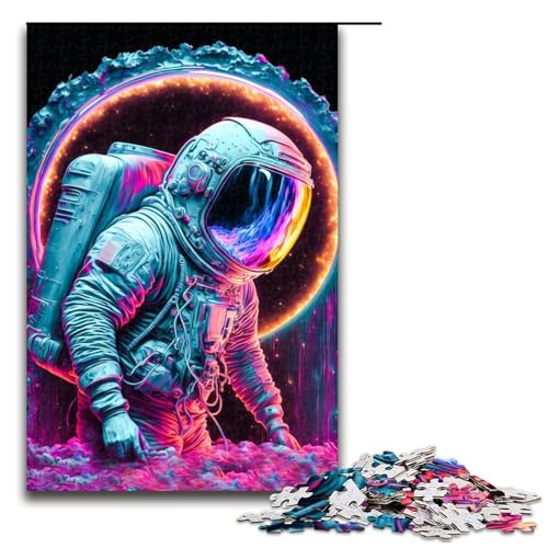 Puzzleteile für Erwachsene Astro-Holzpuzzle perfekt für Halloween Weihnachten Geburtstagsgeschenk 1000 Teile (75 x 50 cm) von DEEPPAPEU