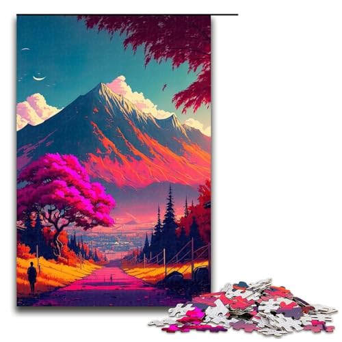 Puzzleteile für Erwachsene Autumn Vista schwierige Puzzles für Erwachsene Lernspielzeug für Teenager Heimbüro-Dekor 1000 Teile (75 x 50 cm) von DEEPPAPEU