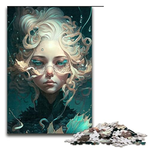 Puzzleteile für Erwachsene Beauty Girl Unmögliches Puzzle für Erwachsene Geburtstagsgeschenkidee Herausforderndes Denkspiel 1000 Teile (75 x 50 cm) von DEEPPAPEU