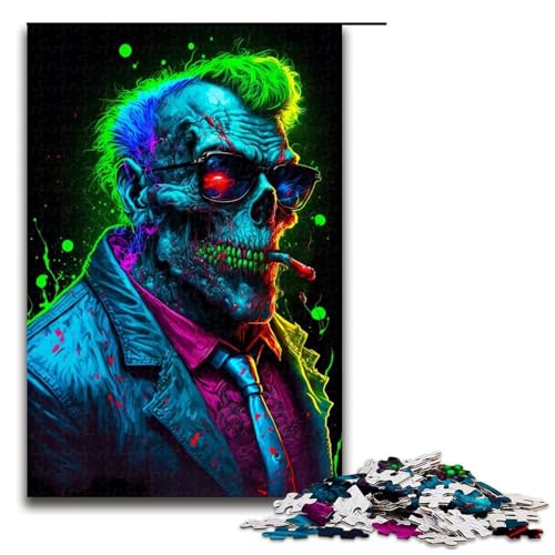 Puzzleteile für Erwachsene Bodyguard Gangster Zombie schwierige Puzzles für Erwachsene Lernspielzeug für Teenager Heimbüro-Dekor 1000 Teile (75 x 50 cm) von DEEPPAPEU