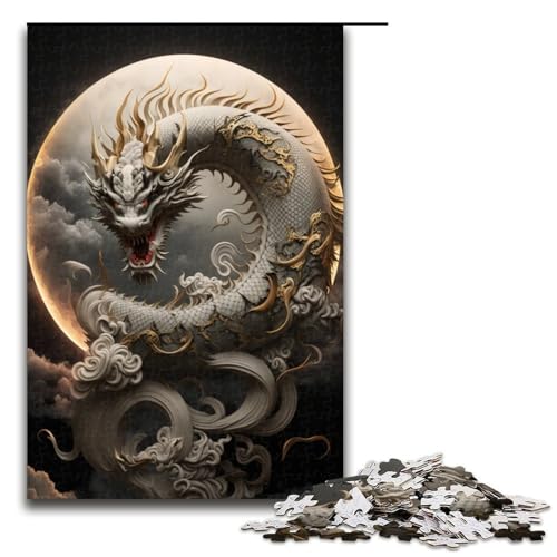 Puzzleteile für Erwachsene Brave Dragon Puzzles für Erwachsene Denksportaufgabe Spiel für Erwachsene interaktive Familienaktivität 1000 Teile (75 x 50 cm) von DEEPPAPEU