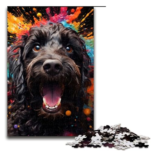 Puzzleteile für Erwachsene Cockapoo schwierige Puzzles für Erwachsene Lernspielzeug für Teenager Heimbüro-Dekor 1000 Teile (75 x 50 cm) von DEEPPAPEU