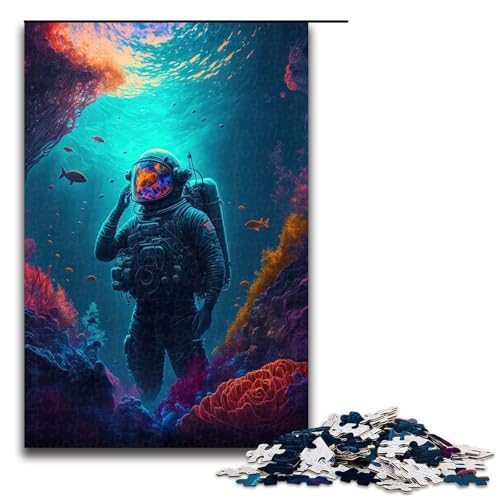 Puzzleteile für Erwachsene Cosmic Tides Puzzles für Erwachsene Denksportaufgabe Spiel für Erwachsene interaktive Familienaktivität 1000 Teile (75 x 50 cm) von DEEPPAPEU