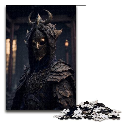 Puzzleteile für Erwachsene Dark Warrior schwierige Puzzles für Erwachsene Lernspielzeug für Teenager Heimbüro-Dekor 1000 Teile (75 x 50 cm) von DEEPPAPEU
