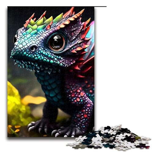 Puzzleteile für Erwachsene Drachen schwierige Puzzles für Erwachsene Lernspielzeug für Teenager Heimbüro-Dekor 1000 Teile (75 x 50 cm) von DEEPPAPEU