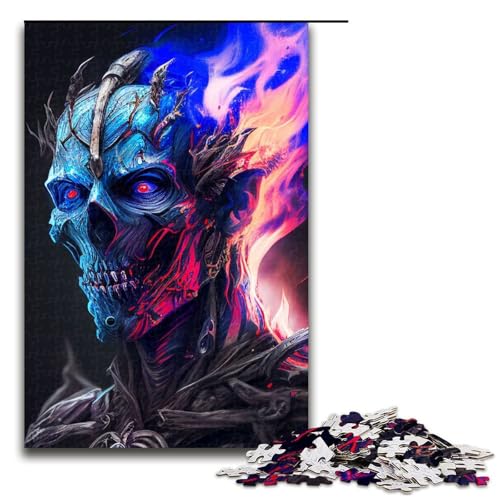 Puzzleteile für Erwachsene Draugr Undead Holzpuzzle perfekt für Halloween Weihnachten Geburtstagsgeschenk 1000 Teile (75 x 50 cm) von DEEPPAPEU