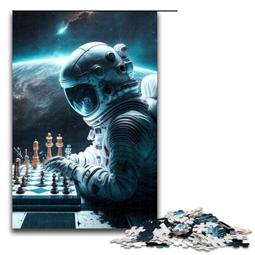 Puzzleteile für Erwachsene Schachuniversum Unmögliche Puzzles für Erwachsene Geburtstagsgeschenkidee Herausforderndes Denkspiel 1000 Teile (75 x 50 cm) von DEEPPAPEU